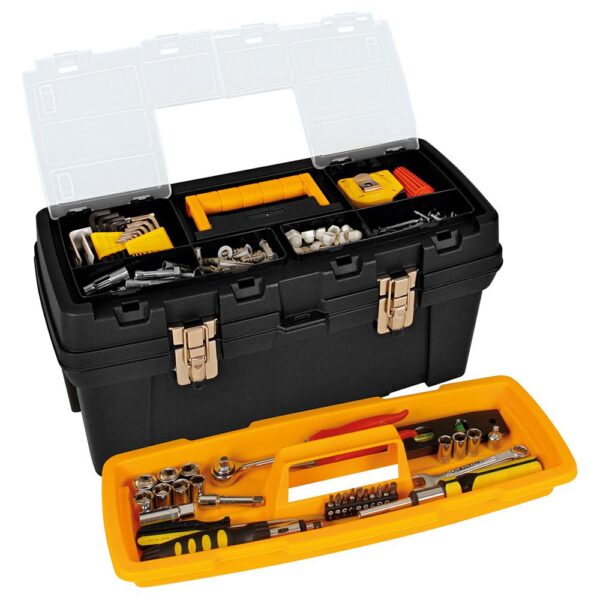 CAJA HERRAMIENTA 20 PLUS CERR METALICA NEGRA RIMAX  (6450)