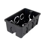 CAJA PLASTICA 2X4 NEGRA INDUMA CERTIFICADA (T1202-0052)