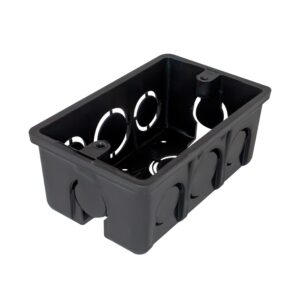 Caja Plastica 2X4 Negra Induma Certificada (T1202-0052)