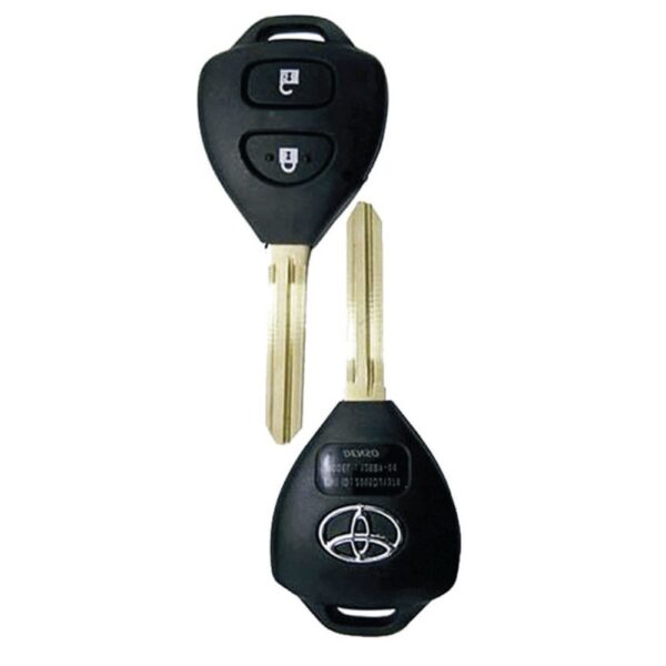 CARCASA AUTO ORIGINAL CON MANDO TOYOTA 2 BOTONES TRIANGULAR