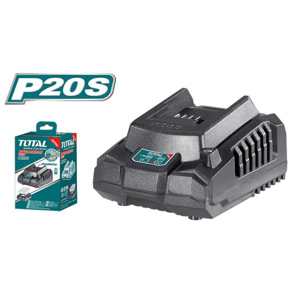 CARGADOR DE BATERIA 20V INDUSTRIAL INTELIGENTE TOTAL (UTFCLI2001)