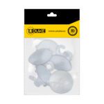 CHUPA ADHESIVA TRANSPARENTE # 3 CON GANCHO PQT X 5 UDUKE