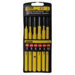 CINCEL PUNZON STANLEY JUEGO X6 (1/8-3/16-1/4-5/16-5/32-1/16)(16-226)
