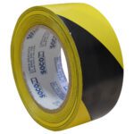 CINTA ADHESIVA DEMARCACION DE PISO Y/O SEGURIDAD SOCO AMARILLA NEGRA 2 X 33 MTS (48X33)(8888)