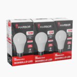 Combo Bombillo LED 12W x 3 Vharbor Luz Dia E27 (6500K)(A60 )(HT2235)