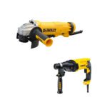 COMBO DEWALT (D25133K-B3L) TALADRO ROTOMARTILLO SDS PLUS 1" 800W (D25133K-B3) +PULIDORA DEWALT INDUSTRIAL 4 1/2 1200W 11000 RPM (DWE4212-B3)