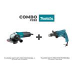 COMBO MAKITA (1819) PULIDORA MT VERDE 4 1/2" 540W 120V 12000RPM PROFE (M0901B) + TALADRO PERCUTOR 1/2" 500W 0-2900 RPM MT PROFE (M0801B)