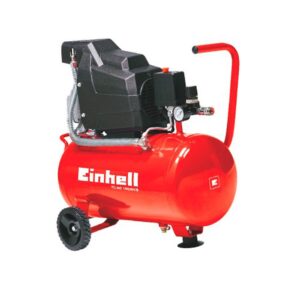 Compresor Einhell 2.5 HP Tanque 24LTS 116PSI 110V TC-AC190/24/8 (4020552)+ Pistola Pulverizadora + Manguera de Aire Espiral