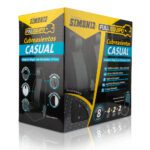 CUBREASIENTOS CASUAL FORRO JACQUARD NEGRO TKC X 8 PCS (105989)