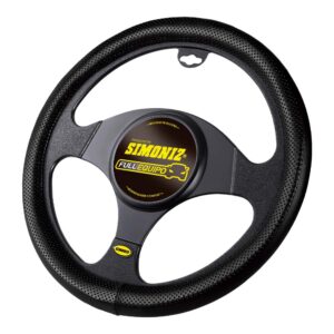 Cubretimon Ventilado Negro Costuras Rojas Elegant (203740)