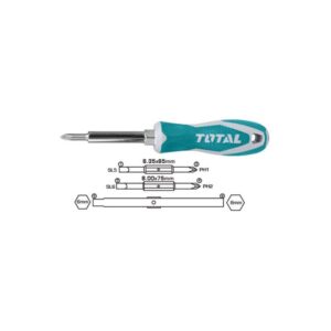 Destornillador 6 en 1 Imantado Total (THT2506076)
