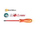 DESTORNILLADOR AISLADO 1000V INDUSTRIAL 4" AMARILLO - ROJO TOTAL (THTIS4100)