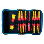DESTORNILLADOR AISLADO 1000V INDUSTRIAL JUEGO X 12 PZS INTERCAMBIABLE TOTAL (THKISD1201)