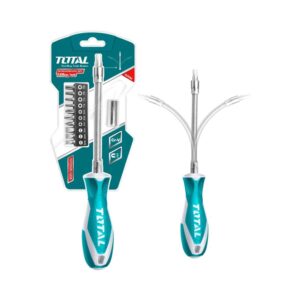 Destornillador Flexible en Blister Incluye 12 Puntas Total (THT250FL1206)