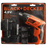 DESTORNILLADOR RECARGABLE BLACK & DECKER 1/4  4.8V+15 ACCESORIOS (KC4815-B3)