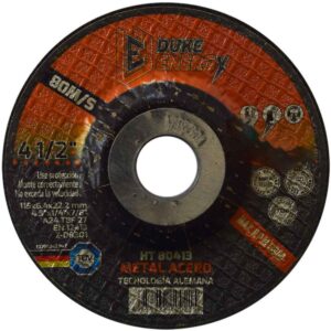 Disco 4 1/2 x 1/4 x 7/8 Pulir Metal Duke Energy Tecnologia Alemana (HT80413)