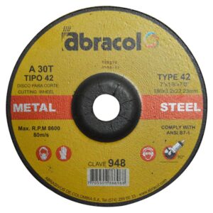 Disco Abracol C/M 7 x 1/8 (DT42 180X32X3175MM (Clave 948) (ABD4A0030070)