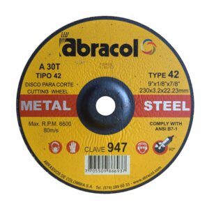 Disco Abracol C/M 9 x 1/8 (DT42 230X32X3175MM (Clave 947) (ABD4A0030052)