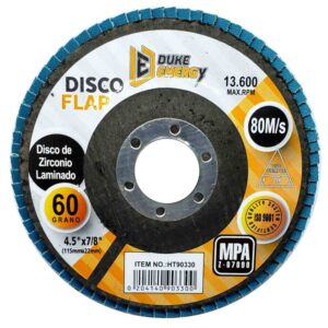 Disco Flap Duke Energy 4 1/2 Grano 60 Zirconio (115MM x 22MM) (HT90330)