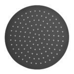 DUCHA REGADERA UDUKE NEGRA ACERO INOXIDABLE 10 REDONDA (HT1622)