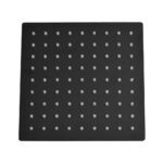 DUCHA REGADERA UDUKE NEGRA ACERO INOXIDABLE 8 CUADRADA (HT1621)