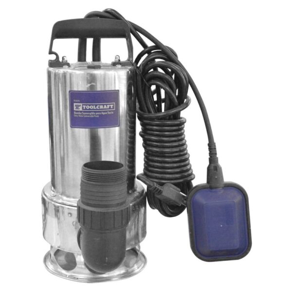 ELECTRO BOMBA SUMERGIBLE 1.6 HP PARA AGUA SUCIA (ALT MAX 9 MTRS TOOLCRAFT (TC4575