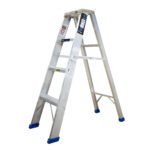 Escalera de Aluminio 3 Peldaño 4 Pasos T-1 Industrial Cap 150 Kilos 120CM(HT1313N)