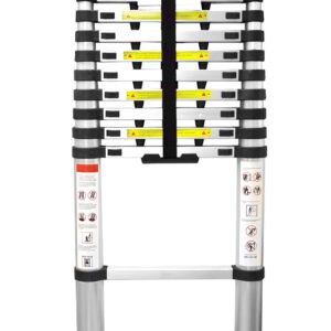 ESCALERA DE ALUMINIO TELESCOPICA 10 PELDANOS UDUKE (320CM) (HT1318)(CAP 150KG)