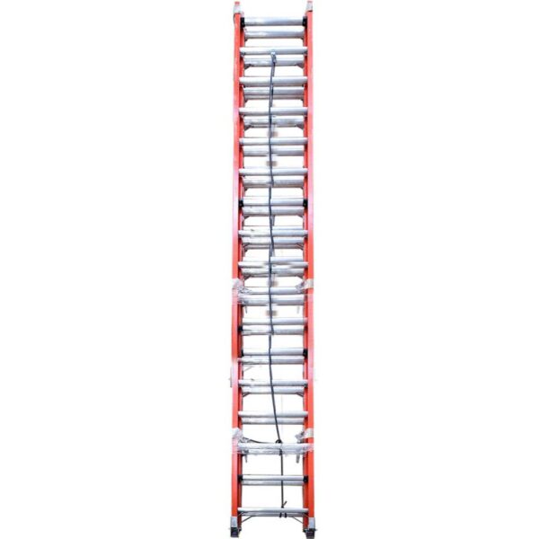 ESCALERA DE FIBRA DE VIDRIO ESCALUMEX 32 PELDAÑOS ROJA 136KLGS-9.76MTS