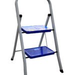 ESCALERA PLEGABLE TUBULAR METALICA 2 PELDANOS UDUKE (HT1322)