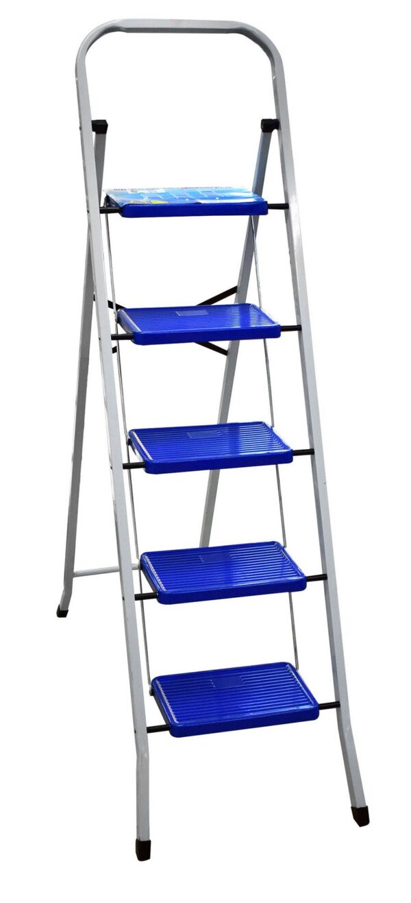 ESCALERA PLEGABLE TUBULAR 5 PELDAÑOS UDUKE (HT1325)