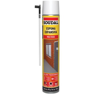 ESPUMA DE POLIURETANO MULTIUSO 500+250ML  SOUDAL (121144)