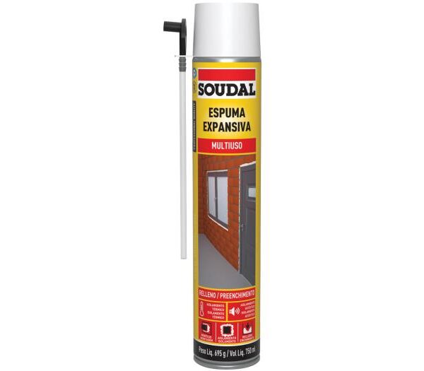 ESPUMA DE POLIURETANO MULTIUSO 500+250ML  SOUDAL (121144)