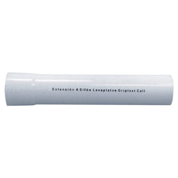 EXTENSION ACAMPANADA LAVAPLATOS BLANCA GRIPLAS