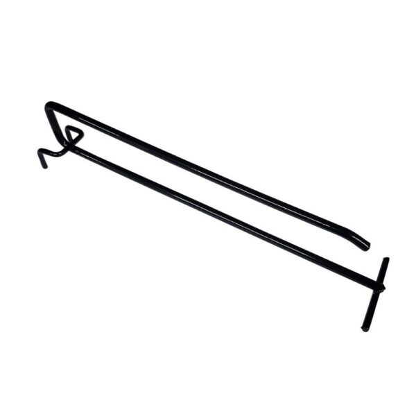 GANCHO EXHIBICION LARGO # 20 PARA PORTAPRECIOS NEGRO X DOCENA (20CM)