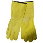 Guante Ingeniero Largo Nacional Amarillo con Refuerzo Externo