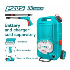 Hidrolavadora Portatil 40V 1160PSI Industrial No Incluye Bateria Ni Cargador Total (TPWLI4006)