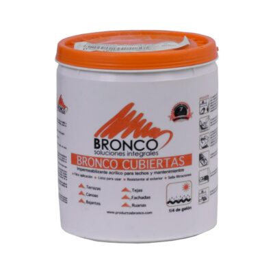 IMPERMEABILIZANTE ACRILICO 7 AÑOS BRONCOCUBIERTA CUARTO GRIS (4BC4300101)