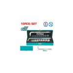 JUEGO DE COPAS X 10 PZS 1/2 (10-24MM) INDUSTRIAL TOTAL (THTL121101)