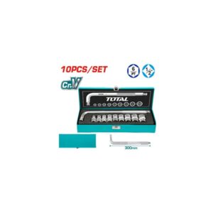 Juego de Copas x 10 Pzs 1/2 (10-24MM) Industrial Total (THTL121101)