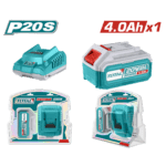 Kit de Bateria y Cargador de 20V 4.0AH Industrial Total (UTFBCPK1214)