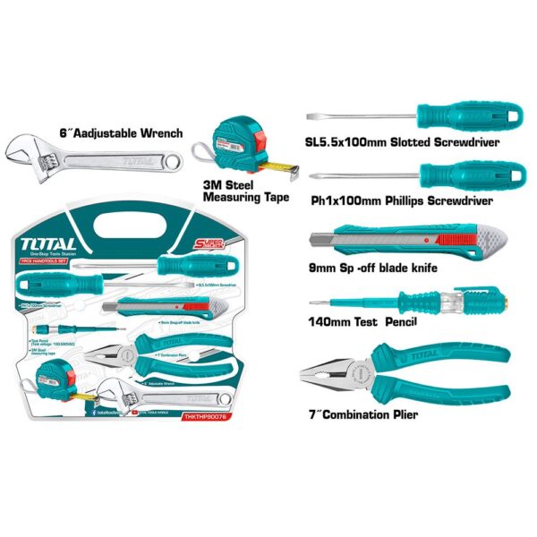KIT DE HERRAMIENTAS 7PZS TOTAL SUPER SELECT (THKTHP90076)
