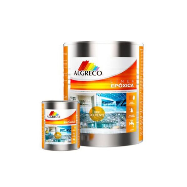 KIT PINTURA EPOXICA EPOXI ACRYL BASE SOLVENTE GRIS GALON (95620001) (ALGRECO)