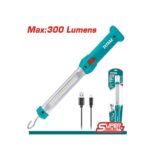 LAMPARA DE TRABAJO 300 LUMENES RECARGABLE CON GANCHO SUPER SELECT TOTAL (TWLI35261)