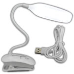 LAMPARA PARA ESCRITORIO LED RECARGABLE PINZA LUZ DIA FINA DIMERIZABLE (TGX-755) (HT80349)