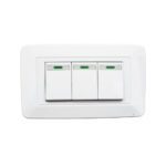 LINEA BK BLANCA INCRUSTAR SWICHE TRIPLE CONMUTABLE VHARBOR 110-220(118Z-03 -3WAY) (RETIE-FL)(HT1520) HT20337