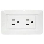 LINEA BK BLANCA INCRUSTAR TOMA DOBLE VHARBOR 110-220V (118Z-06)(HT1521)(HT20339)