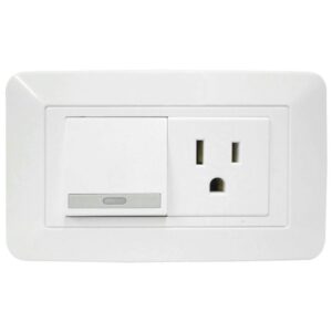 Linea Bk Blanca Incrustar Toma Swiche 110-220 (118Z-07 3WAY) (RETIE-FL)(HT20341)