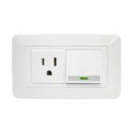 LINEA BK BLANCA INCRUSTAR TOMA SWICHE VHARBOR 110-220V (BC1803) (HT1522)