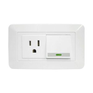 Linea Bk Blanca Incrustar Toma Swiche Vharbor 110-220V (BC1803) (HT1522)